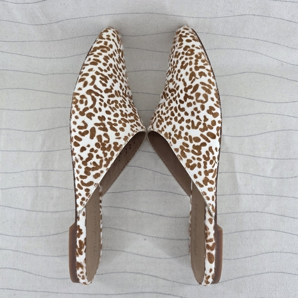 Madewell Womens Remi Mule Leopard Brown / White Mules Shoes Size 6.5 - Picture 8 of 10